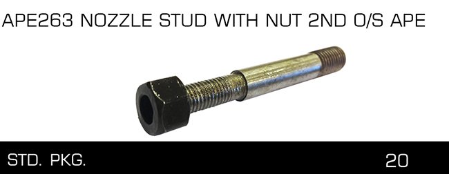 APE262 NOZZLE STUD WITH NUT 1 ST 0 S APE